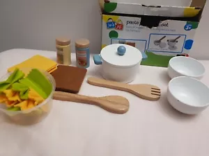 Jack And Jill Wooden Pasta Play Food Set For Ages 3 Plus - Picture 1 of 6