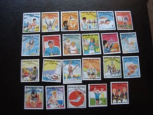 TCHAD - 23 timbres obliteres (sport) (A04) stamp chad  - Picture 1 of 1