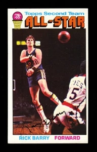 1976-77 Topps Rick Barry Second Team All Star #132 WARRIORS HOF AUTO SIGNED - Picture 1 of 1