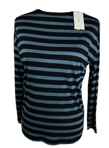Vince Women's Size XXS Striped Long Dolman Sleeve Stormy T-Shirt NWT $125 - Picture 1 of 5