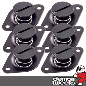 6 x Pitking 1/4 Turn Quick Release Lightweight Fastener, 37mm Base, 15mm Length - Afbeelding 1 van 4