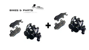 MZ 125 RT BREMSSATTEL + BELÄGE SCHWARZ HINTEN VORN BREMSZANGE BREMSANLAGE NEU - Bild 1 von 1