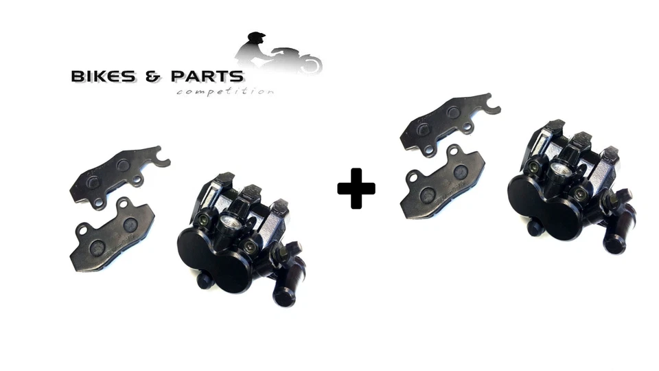 MZ 125 RT BREMSSATTEL + BELÄGE SCHWARZ HINTEN VORN BREMSZANGE BREMSANLAGE NEU - Bild 1 von 1