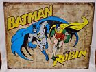 Batman And Robin Novelty TIN SIGN Vintage DC Comics Wall Poster Decor 