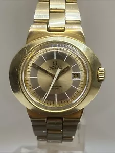 Damen Retro Armbanduhr vergoldet Omega Geneve Dynamic Automatikaufzug - Bild 1 von 9