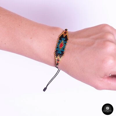 Kavak - Pulsera Miyuki Abstracta Ajustable Hecha a Mano para Mujer Foto 1 de 4