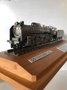 D51 Steam Locomotive Model 1/60 from Japan w/ Display Case - Picture 1 of 13
