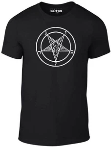 T-Shirt Baphomet Sigil - Maglietta divertente Satana retrò diavolo bibbia anticristo strega - Foto 1 di 29