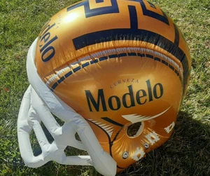 CASCO DE FÚTBOL INFLABLE CERVEZA MODELO HOMBRE CUEVA BAR LICOR TIENDA DECORACIÓN - Imagen 1 de 10