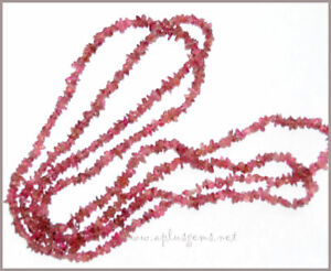 Beautiful Natural Gemstone 35in Long Chip beads Necklace + Pick Colors