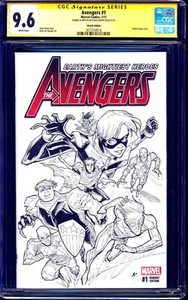 Avengers #1 BLANK CGC SS 9.6 BLANK Young Avengers SKETCH by Steve Kurth NM+ - Picture 1 of 1