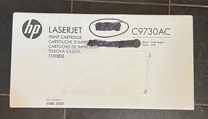 HP C9730AC Toner NOIR Cartouche de toner Laserjet d'origine authentique 5500, 5550 - Photo 1/3