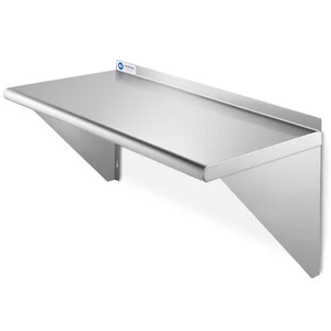 NSF Stainless Steel 12x24 Wall Shelf 16GA Commercial Kitchen Restaurant Shelving - Picture 1 of 6