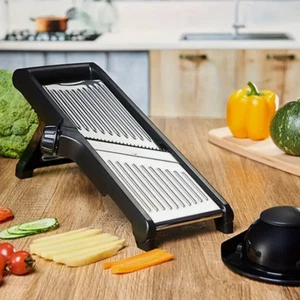 Adjustable Mandoline Food Slicer Vegetable Slicer Fruit Cutter Safe Kitchen Tool - Picture 1 of 8