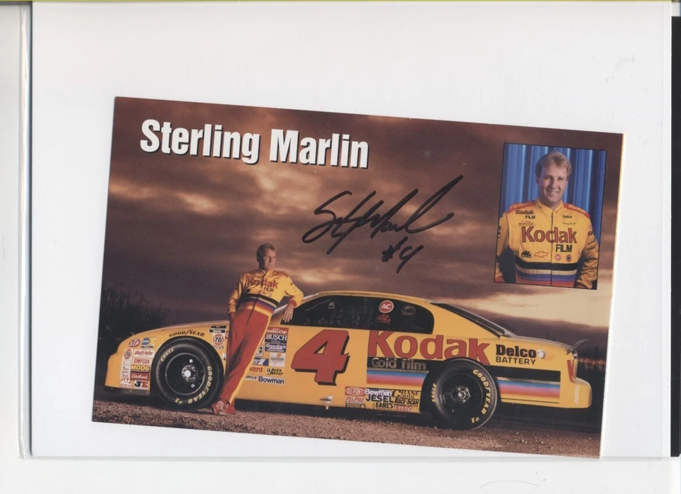 斯特林·马丁亲笔签名宣传纳斯卡照片卡亲自签名 — 第 1/1 张图片