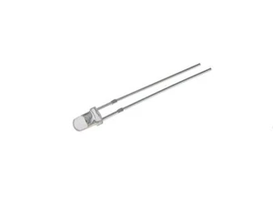 GQ 3mm Round Top Non-Diffused Clear LED Through Hole - Red - Pack of 50 - Picture 1 of 1