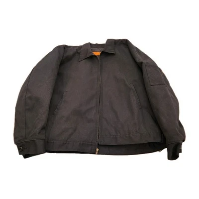 VTG Red Kap Men's Workwear Full Zip Jacket Size XL RG Black Quilted Lining - Image 1 of 4