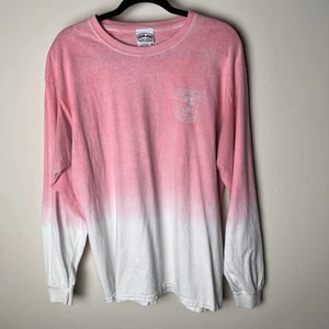 Ron Jon Shops rosa und weiß Batik Langarm Hemd pink blau und weiß Lrg - Bild 1 von 10