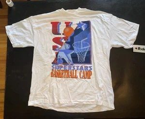 Camiseta vintage de campamento de baloncesto de superestrellas de Estados Unidos de los años 90 Riddell XXL B - Imagen 1 de 7