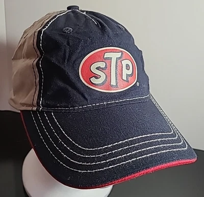 STP Oil Two Tone Sandwich Bill Classic Mens Strapback Cap Hat - Image 1 of 4