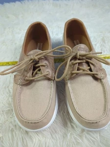 Neu im Karton Skechers Go Walk Lite koralle natur Größe 8,5 gepolsterter reaktionsschneller Damenschuh - Bild 1 von 6