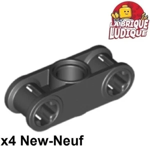 LEGO Technic 4x Achse Axle Stift Steckverbinder Perpendicular 3L Schwarz/Schwarz - Picture 1 of 1