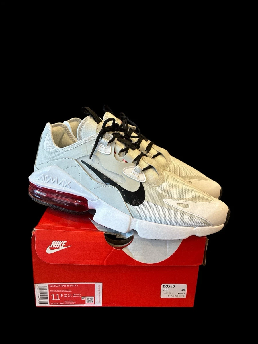 Nike Air Max Infinity 2 White University Red for Sale