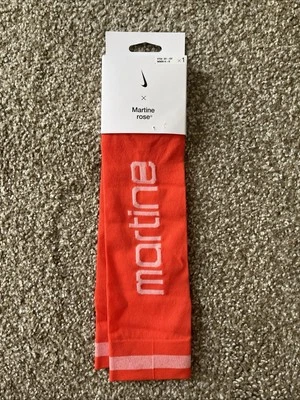 Nike Martine Rose Orange Knee High Socks DR9995-803 Small Women 4-6 Youth 3Y-5Y - Image 1 of 4