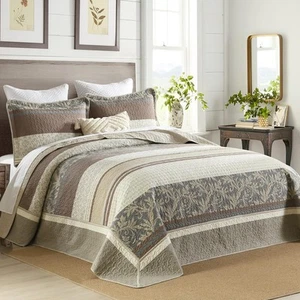 120"x120" 100% Cotton Oversized California King Bedspread Coverlet Quilt Set,... - Picture 1 of 8