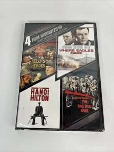 4 Film Favorites Kelly's Heroes Where Eagles Dare Hanoi Hilton + 1 New DVD - Picture 1 of 3