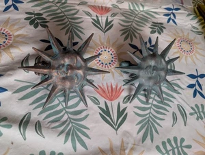 Gancho de clip de cortina vintage años 90 sol con cara, corbata de cortina, flotante sin metal - Imagen 1 de 6