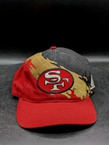 Vintage 90s Logo Athletic San Francisco 49ers Splash Snapback Wool Hat Cap - Picture 1 of 10