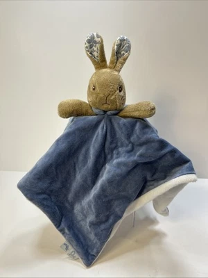 Beatrix Potter Peter Rabbit 蓝色天鹅绒兔子 2021 安全毯 Lovey 14 英寸 — 第 1/4 张图片