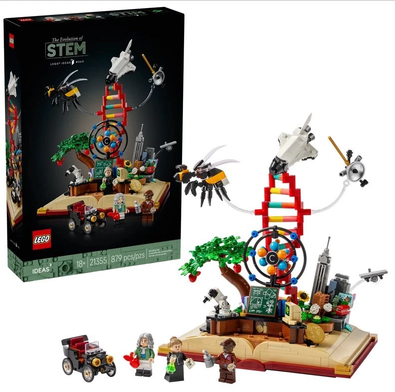 Novo Lego Ideas The Evolution of STEM com Minifiguras Cientistas Colecionáveis 21355 - Imagem 1 de 4