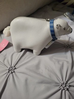 kate spade new york Arctic Friends Polar Bear Crossbody Bag - White - Image 1 of 4