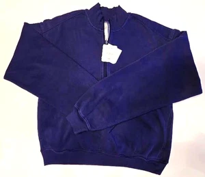 Fabletics Forever Fleece 1/2 Zip Sweatshirt Navy Indigo MSRP $69.95-NWT SMALL - Picture 1 of 8