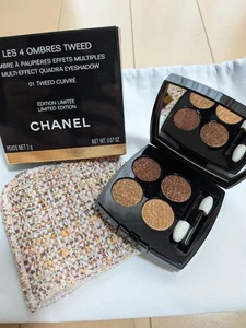 CHANEL LES 4 OMBRES TWEED 01 Tweed Cuivre 2022 Limited Edition (2g / 0.07oz) - Picture 1 of 7