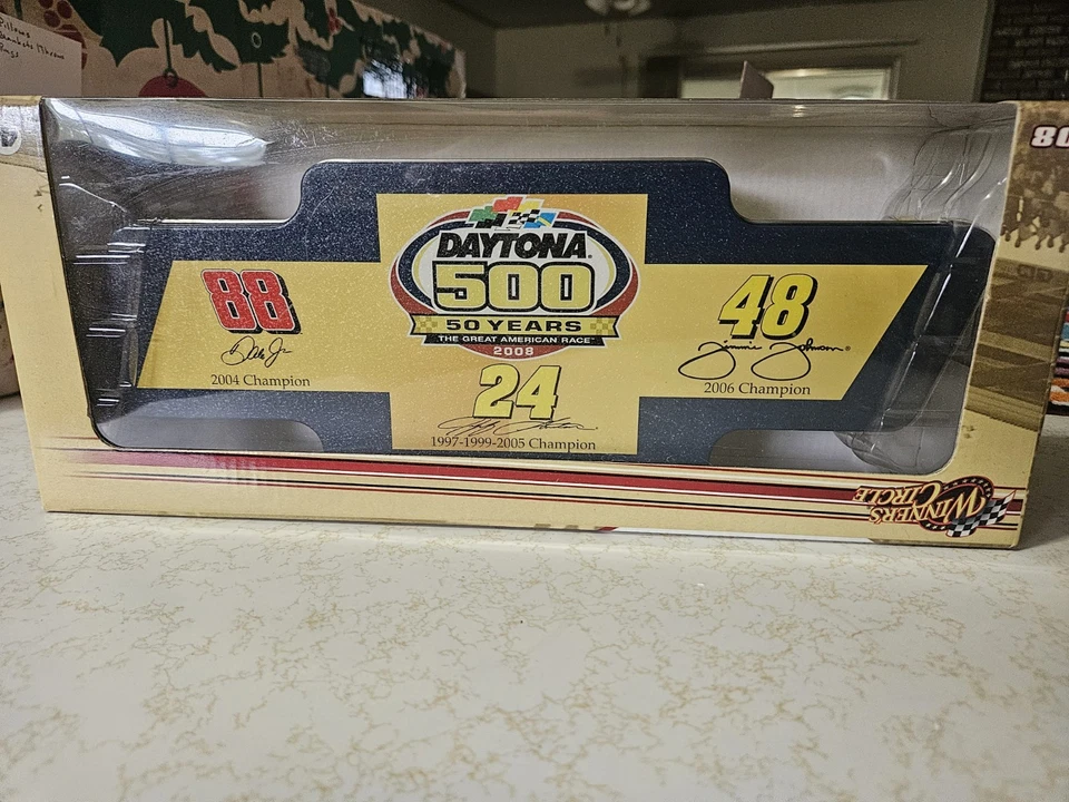 Daytona 500 Commemorative 50th Edition 4 Car Set in a Tin Limited Edition New - Image 1 of 1