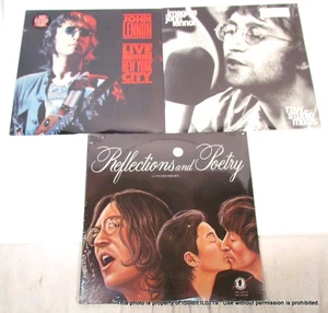 3 NEW SEALED JOHN LENNON VINYL LP Live in NYC, Imagine Raw Studio Mixes + Poetry - Picture 1 of 7