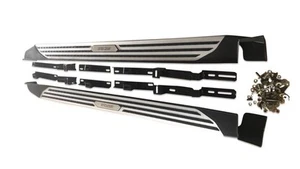 Running Boards For Ford Edge 2016+ Polished Aluminium Side Foot Rest Step Logo - Picture 1 of 9