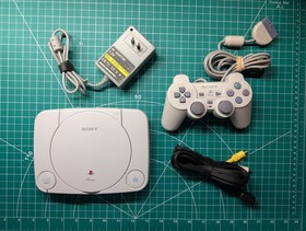 Sony PSone SCPH-101 Console TESTED 1 Controller, AV, Third Party Power Cable