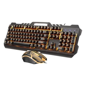 Backlight Keyboard Wired USB Keyboard Wired Gaming Keyboard Keyboard Mice Set - Afbeelding 1 van 12