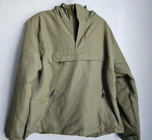 Brandit Windbreaker Anorak Summer Hoodie Rain Jacket Outdoor Hiking Olive M - Picture 1 of 9