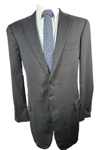 BROOKS BROTHERS Para Hombres Gris Rayas Lana Traje Abrigo Deportivo Blazer Chaqueta 41L - Imagen 1 de 9