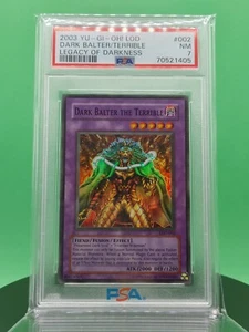 PSA 7 Dark Balter the Terrible LOD-002 Super Rare 2003 English Yu-Gi-OH! TCG - Picture 1 of 4