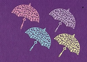 Tarjetas de álbum de recortes troquelados UMBRELLA FANCY - Imagen 1 de 1