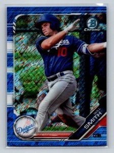 2019  Bowman Chrome Prospects Blue Shimmer Refractor Will Smith #BCP-91 Dodgers