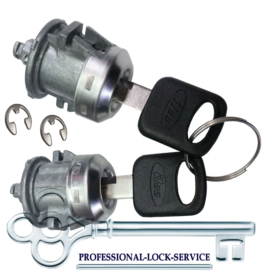 Par de llaves de cilindro de cerradura de puerta Ford Excursion 2000-2005 vaso barril 2 llaves  Foto 1 de 1