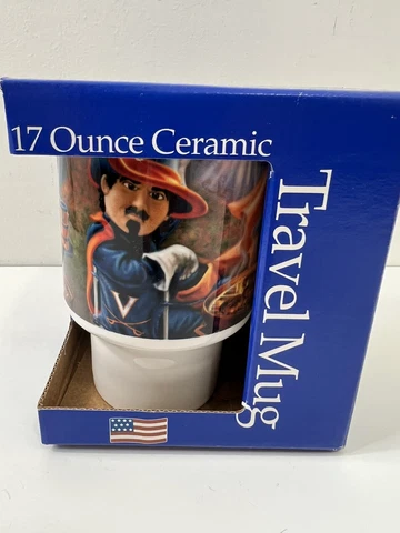 University Of Virginia UVA Cavalier Ceramic Coffee Mug 17 oz. Brand New Cover