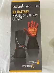 Action Heat AA Guanti da Neve Riscaldati a Batteria Donna Taglia Unica Nero - Foto 1 di 11